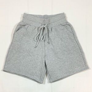 Alo Yoga Womens Small Sweatshorts High Waisted Inseam 7” Drawstring Pockets Gray